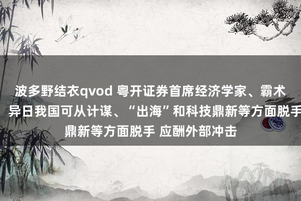 波多野结衣qvod 粤开证券首席经济学家、霸术院院长罗志恒：异日我国可从计谋、“出海”和科技鼎新等方面脱手 应酬外部冲击